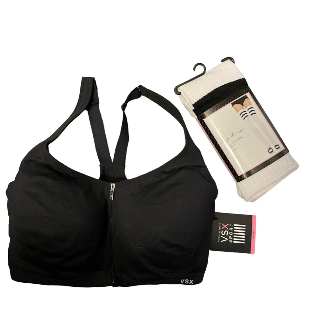 Victoria’s Secrets Sports Bra & stockings